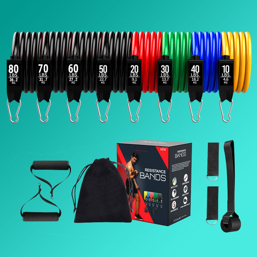 Versatile Latex Resistance Bands with Pull Rope System - Korvel