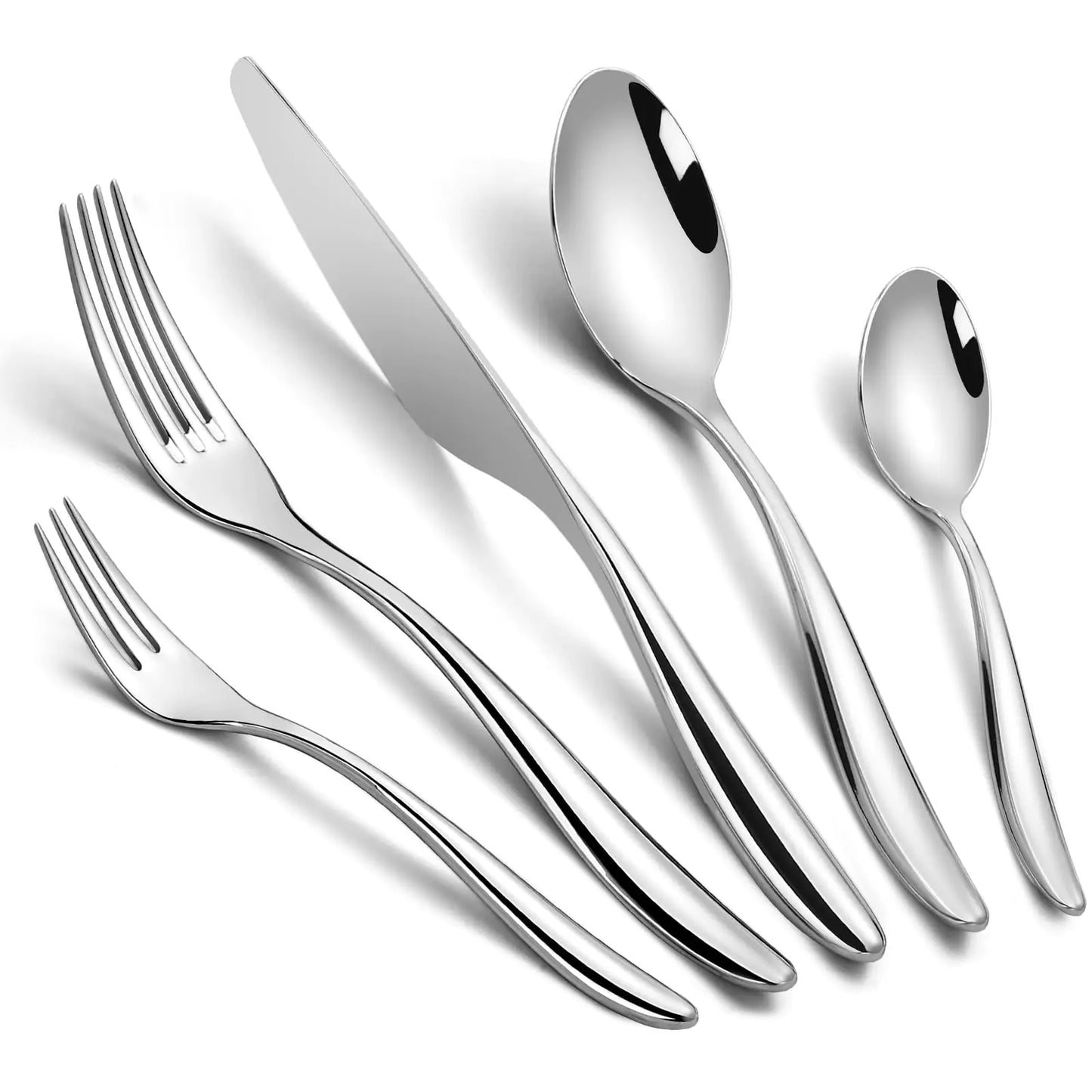Ensemble de couverts forgés de 20 pièces pour 4 - Prendcyx 18-10 en acier inoxydable robuste