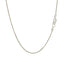 14k White Gold Diamond Cut Round Wheat Chain - 1.0mm
