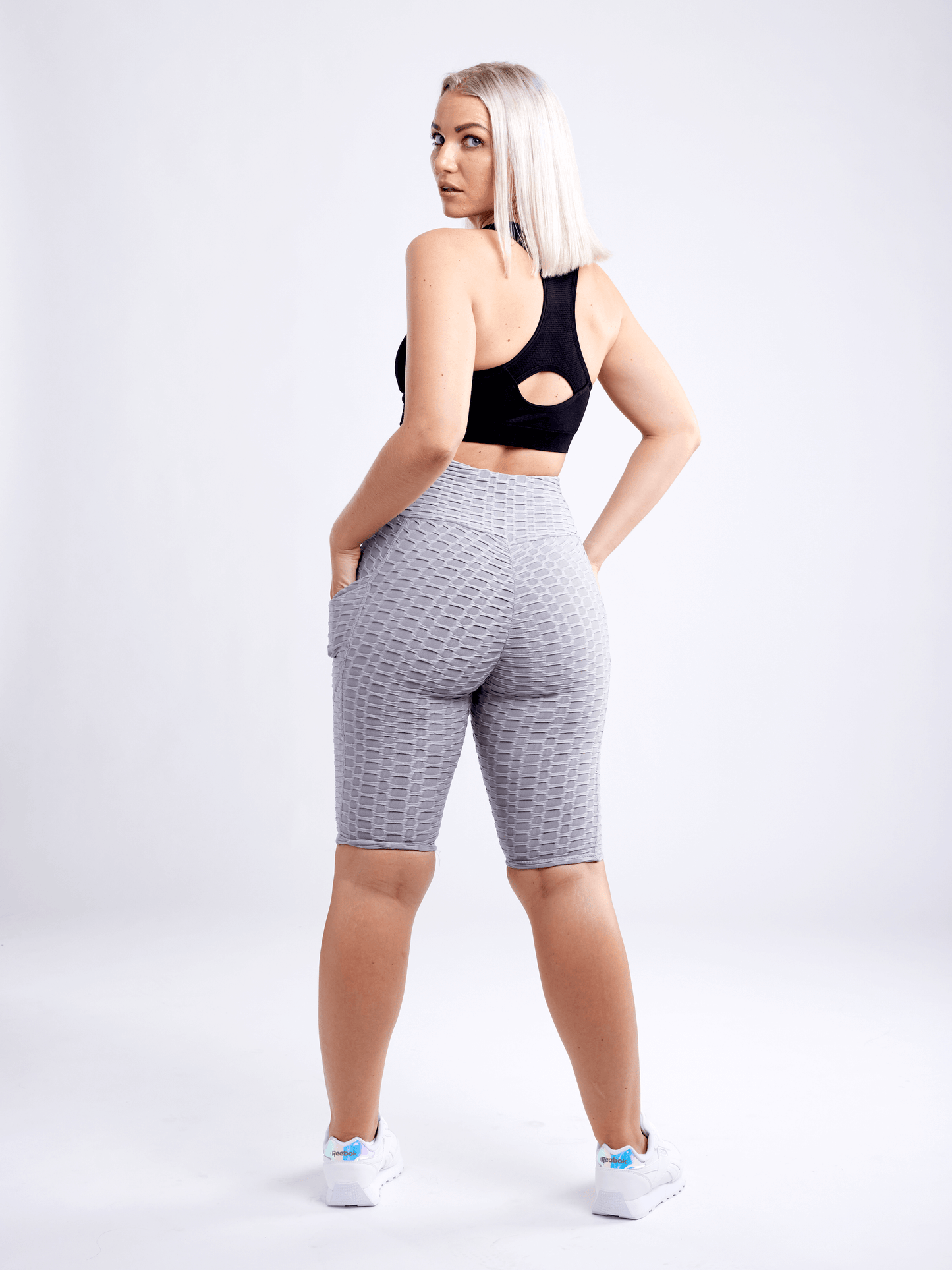 Shorts de yoga taille haute à fronces JupiterGear avec poches