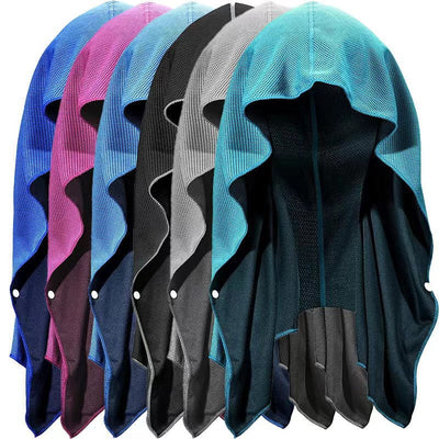 U-Shaped Cold Hoodie Towel for Gym and Beach