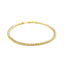 Bracelet en Chaîne de Blé Bicolore en Or 10k
