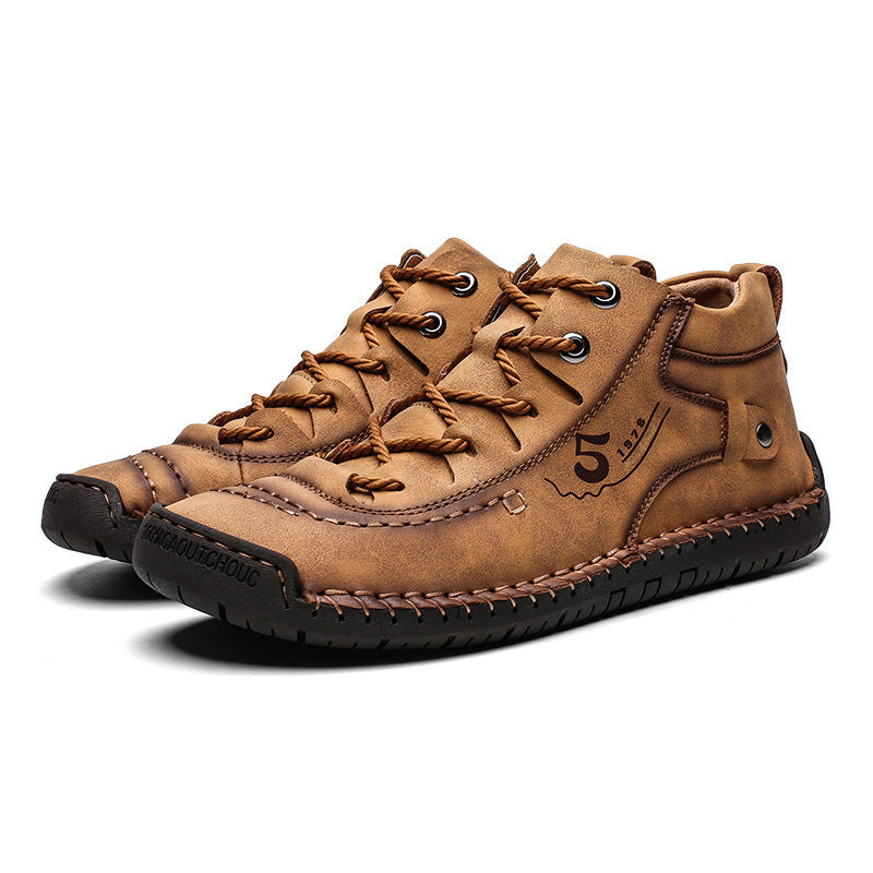 Men's Casual Hand-Stitched Low Top Martin Boots