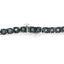 Bracelet de tennis en argent sterling .925 plaqué rhodium noir avec diamants - 7"