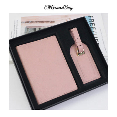 Premium First Layer Cowhide Vaccine Certificate Passport Holder