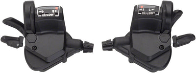 microSHIFT Mezzo 8-Speed Thumb-Tap Shifter Set with Optical Gear Indicator