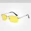 Premium Rimless Polarized Sunglasses for Men - Stylish Gold Shades - Korvel