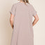 V-Neck Short Sleeve Dress with Pockets for Women