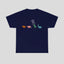 Round-neck Dinosaur Print Short Sleeve T-Shirt
