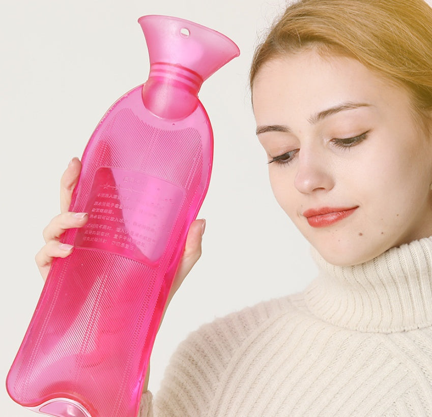 Botella de Agua Caliente de Silicona - Calentador de Manos Elegante para la Comodidad
