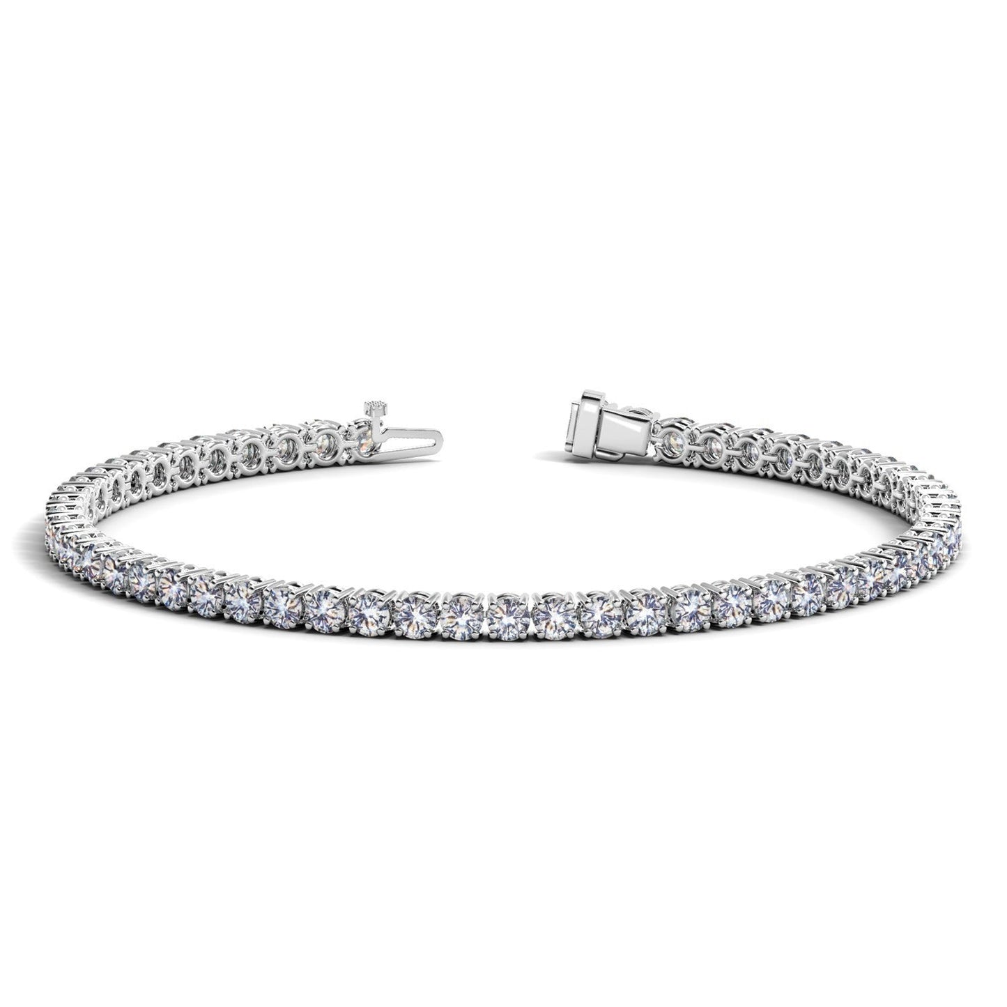 Lab Grown Diamond Tennis Bracelet in 14k White Gold