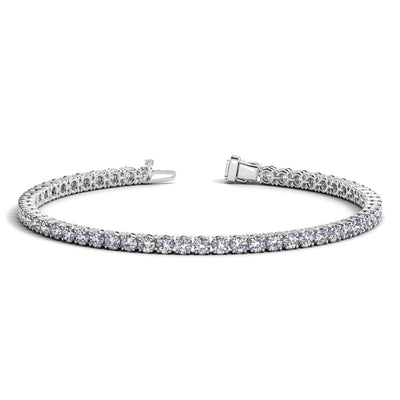 Lab Grown Diamond Tennis Bracelet in 14k White Gold