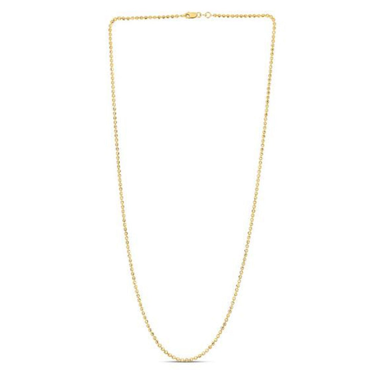 Chaîne à perles en or jaune 14 carats - 2,00 mm