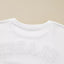 Sudadera suelta con parches de letras de felpa