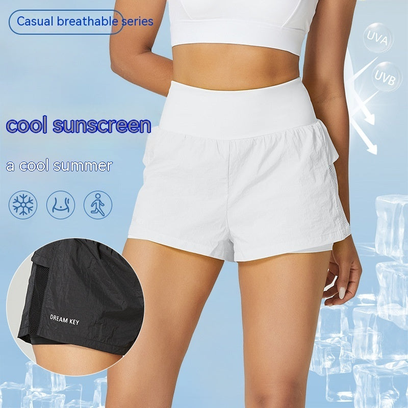Pantalones Cortos Deportivos Sueltos Casual Transpirables de Secado Rápido para Verano