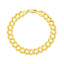 14k Yellow Gold Solid Curb Bracelet - 10.0mm