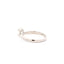 Bague de fiançailles en argent sterling avec moissanite naturel de 0,88 ct
