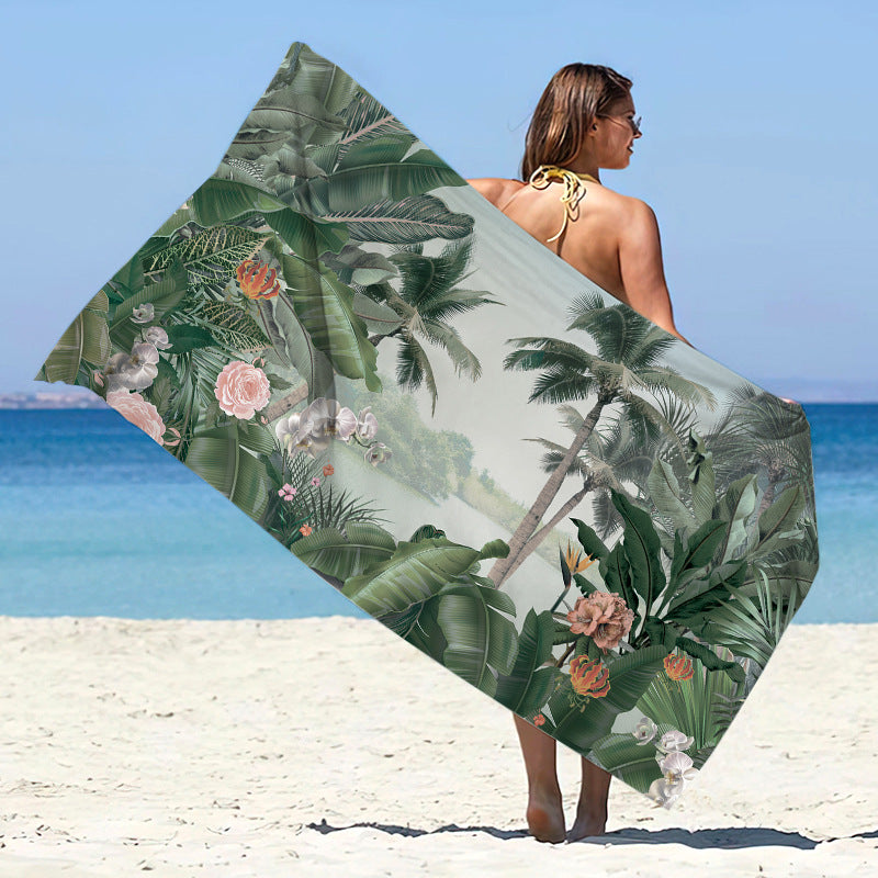 Double-Sided Velvet Microfiber Beach Towel