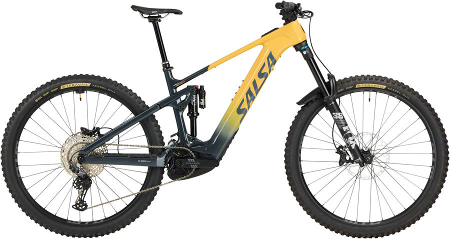 Salsa Notch C Deore 12 Ebike - 29" Carbon Ardoise / Abricot Moyen