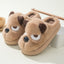 Warm and Cute Puppy Platform Non-Slip Cotton Slippers