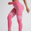 High Waist Striped Outdoor Sports Tights for Women