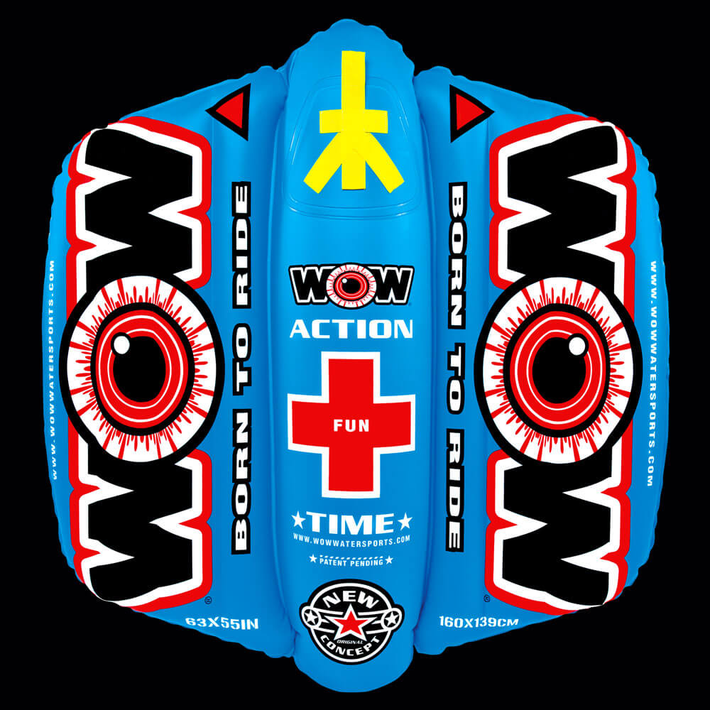 WOW Watersports Zig Zag Tubo de Agua Remolcable Direccionable