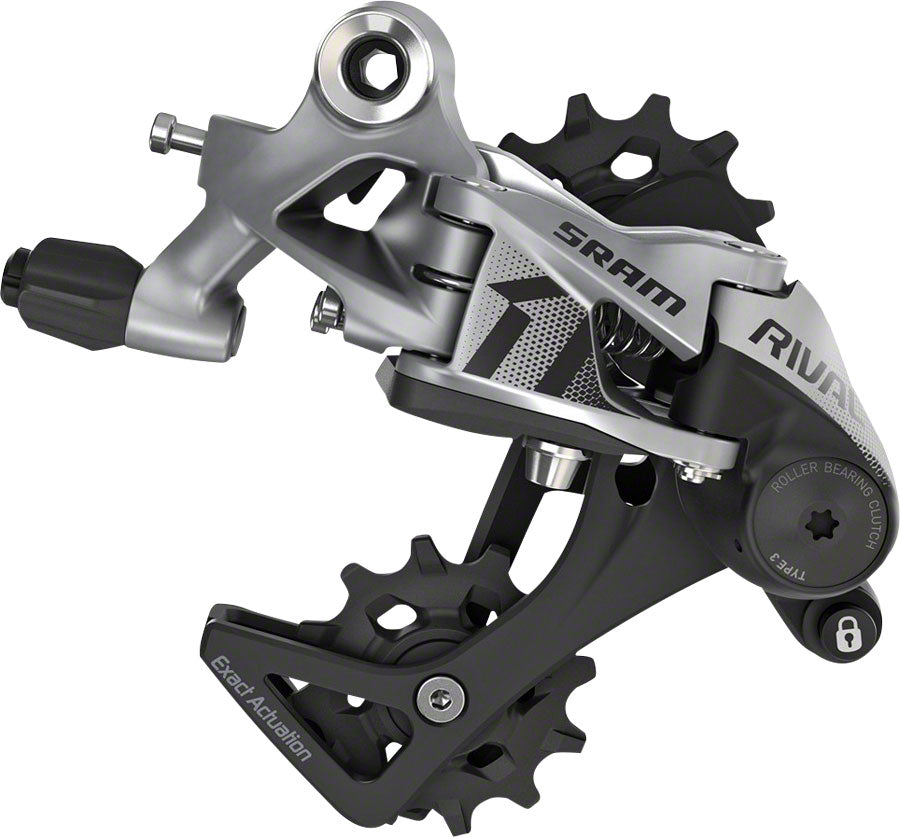 SRAM Rival 1 Desviador Trasero - 11 Velocidades Cage Mediano Negro/Plata