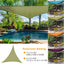 Voile d'ombrage triangulaire Gbruno pour espaces extérieurs