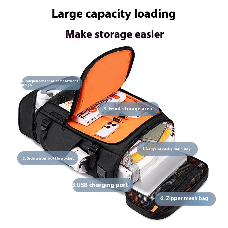 Mochila de Viaje Multifuncional de Gran Capacidad para Ocio