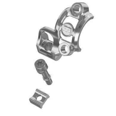Montaje Magura Shiftmix SRAM de 2 tornillos con abrazadera dividida - Derecho Plateado