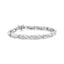 Bracelet en argent sterling .925 avec diamants ronds en X - 1,00 cttw