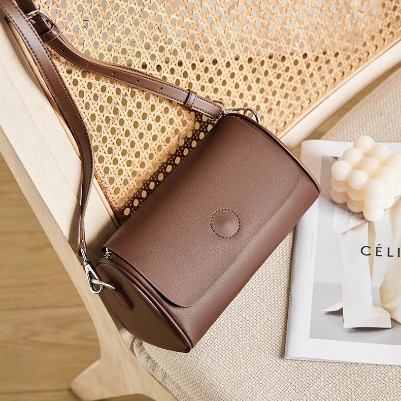 Bolso de mano redondo mini tote para mujeres