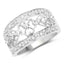 Bague de fiançailles en argent sterling avec diamant blanc de 0,31 carat
