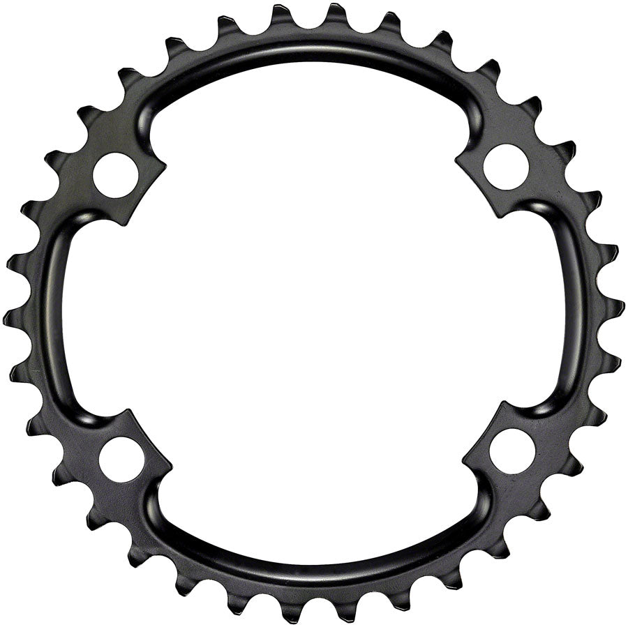 Plato de cadena de acero SRAM de 11 velocidades 34t BCD asimétrico de 110 mm - Negro