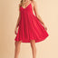 Robe Cami Mini Plissée Chic d'Été pour Femmes