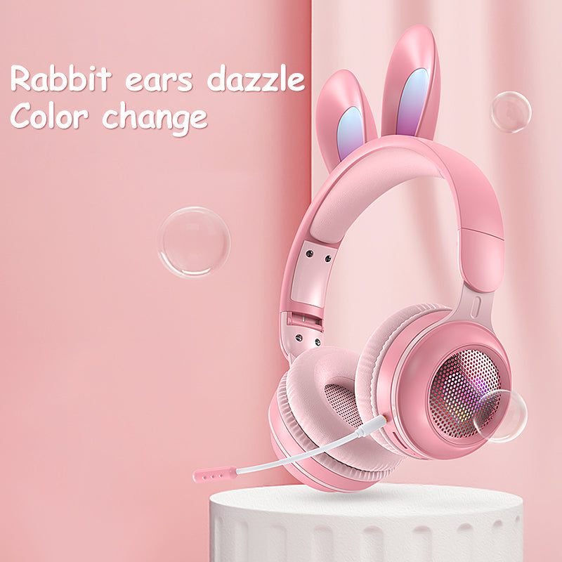 Casque sans fil Rabbit Ear avec design lumineux