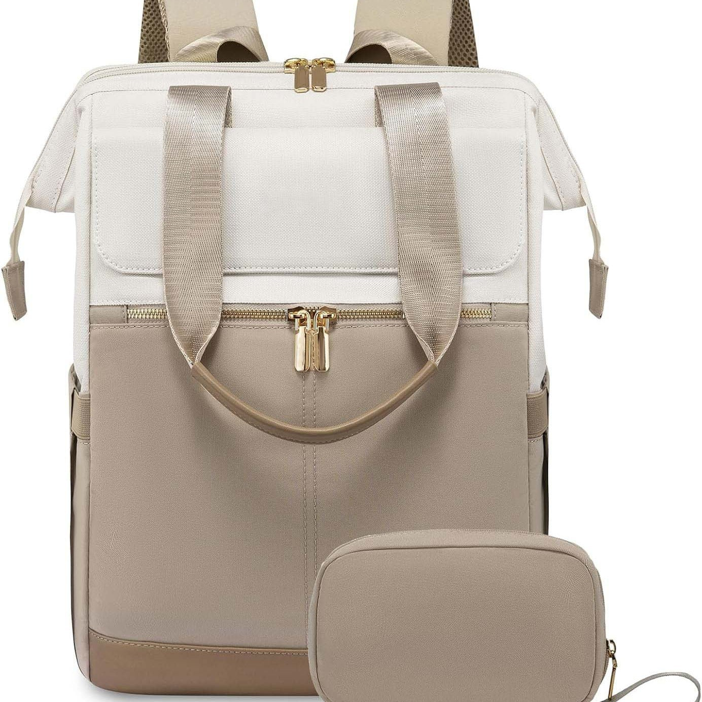 Large Capacity Contrast Color Travel Laptop Backpack