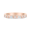 14K Rose Gold Diamond Bridal Band - 3/8 Cttw, Size 6.75