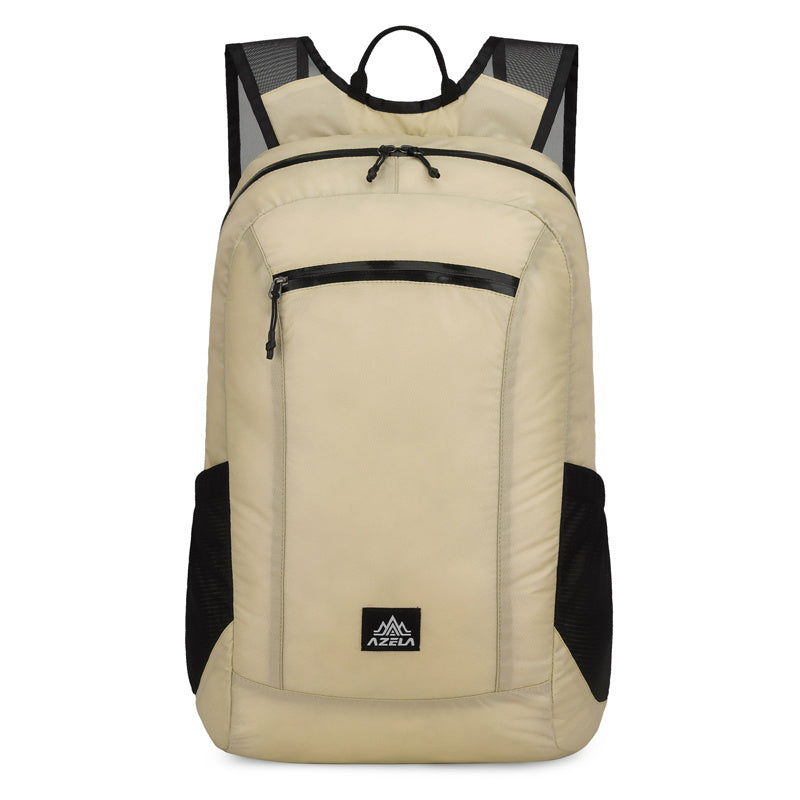 AZELA Lightweight Hiking Backpack, White Outdoor Travel Daypack With Multiple Pockets, Breathable Mesh Straps, Durable Casual Backpack For Men Women Camping Trekking - Korvel