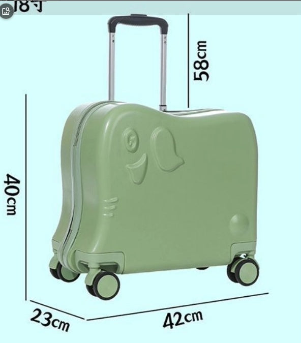Cute Candy-Colored Rolling Luggage for Kids