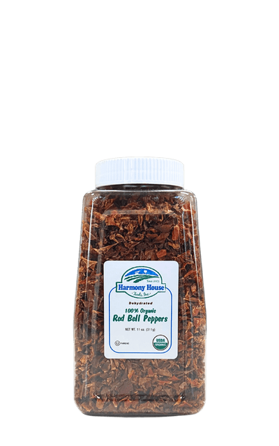 Organic Dried Red Bell Pepper - Sweet & Versatile - Korvel