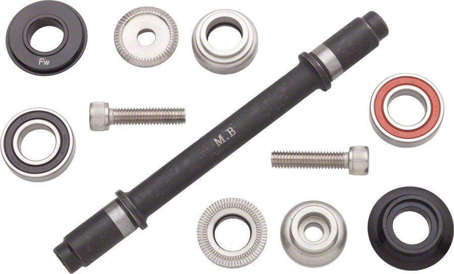Kit de eje de buje Surly Ultra New - 120mm trasero Free/Free negro