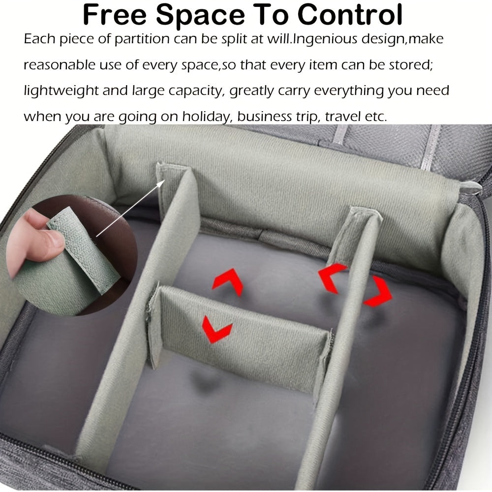Portable Electronics Organizer Bag - Waterproof Travel Case
