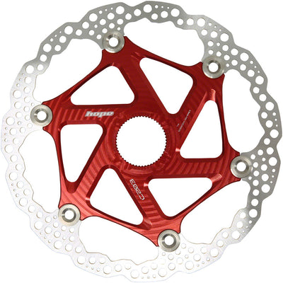 Rotors de frein à disque flottants Hope MTB - 203 mm Rouge