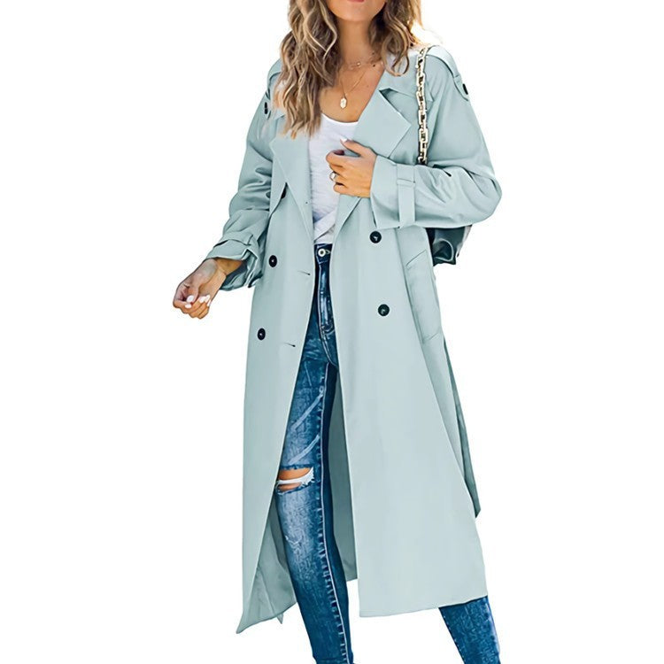 Women's Casual Solid Color Windbreaker Jacket