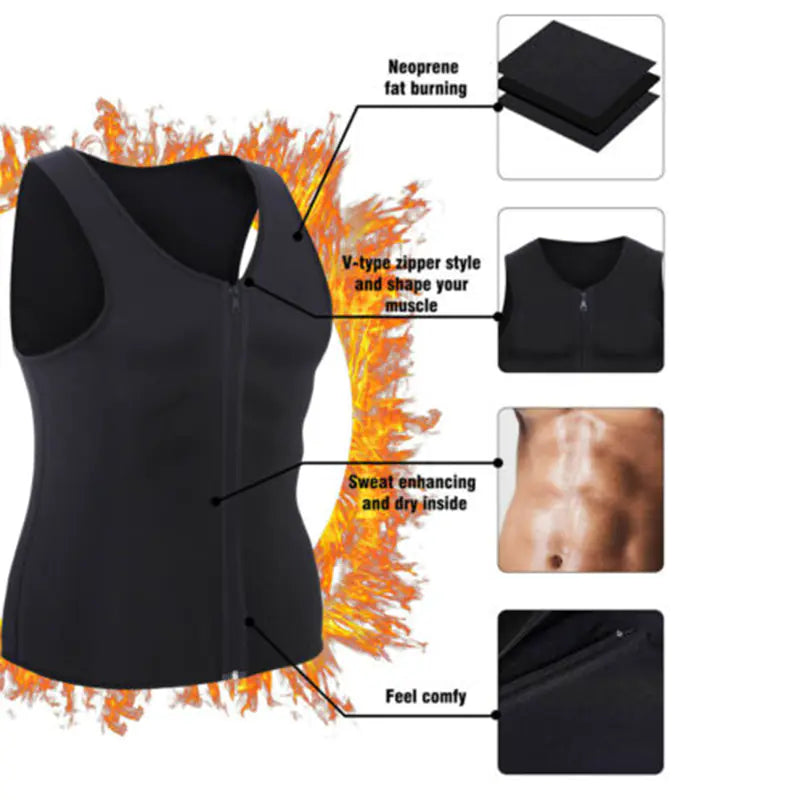 Gilet de fitness en néoprène pour hommes pour des entraînements améliorés