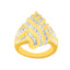Anillo Bypass de Diamante de Oro Amarillo de 10K con 1.0 cttw