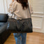 Elegante bolsa de viaje de duffel con textura de PU en colores sólidos