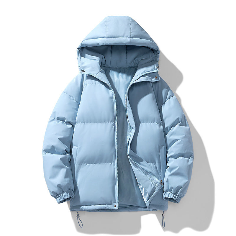 Men's Thickened Cotton-Padded Hoodie Coat for Winter