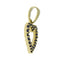 .37ct Sapphire Heart Pendant in 10KT Yellow Gold